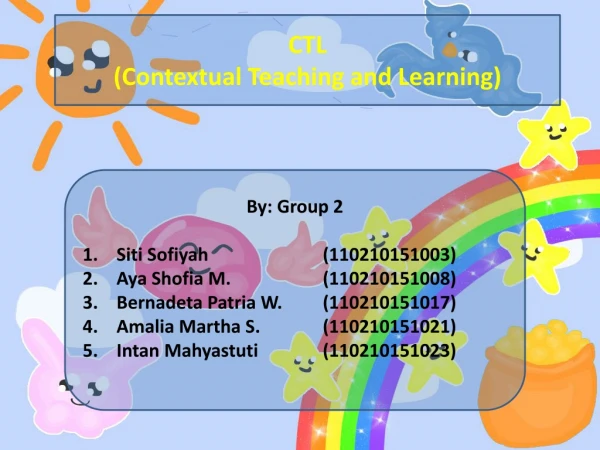 CTL (Contextual Teaching and Learning)