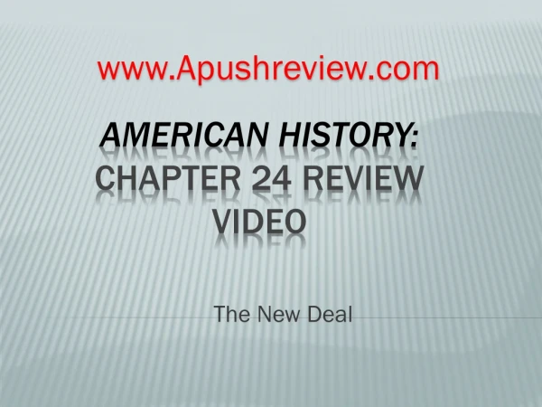 American History: Chapter 24 Review Video