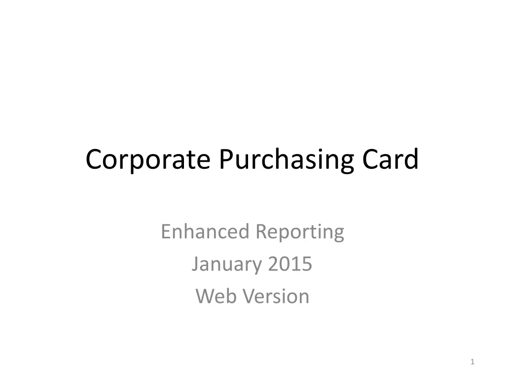 corporate purchasing card