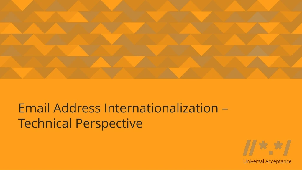 email address internationalization technical perspective