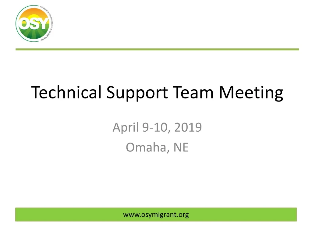 technical support team meeting