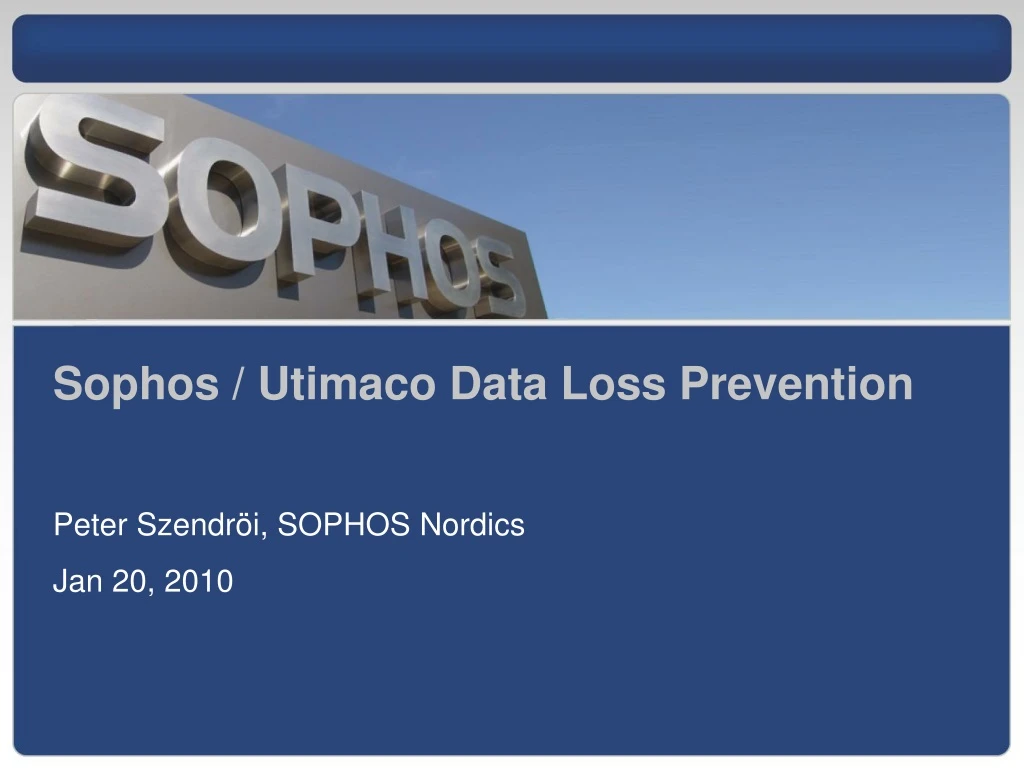 sophos utimaco data loss prevention