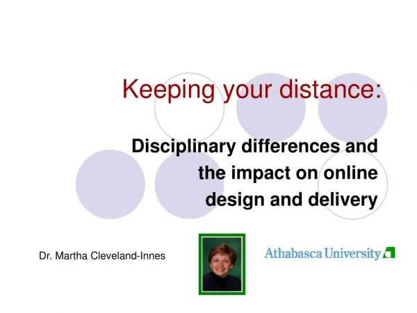 Keeping your distance: