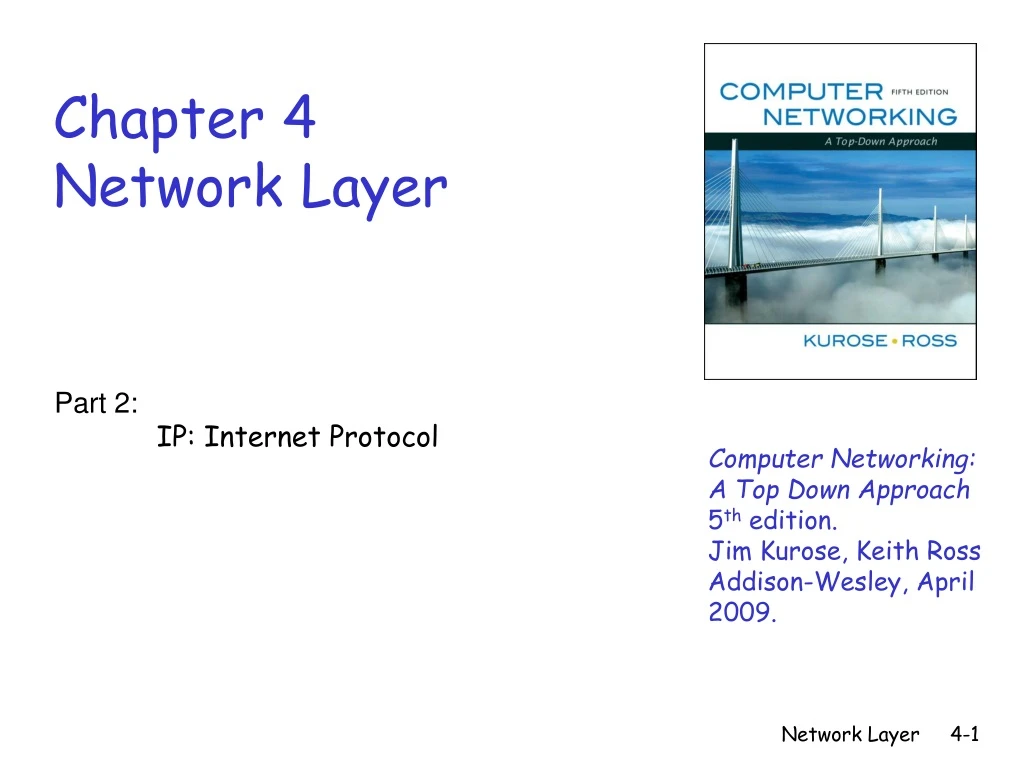 chapter 4 network layer