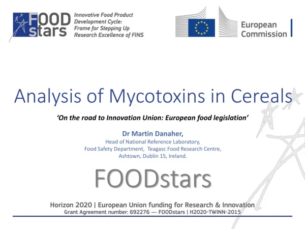 Analysis of Mycotoxins in Cereals