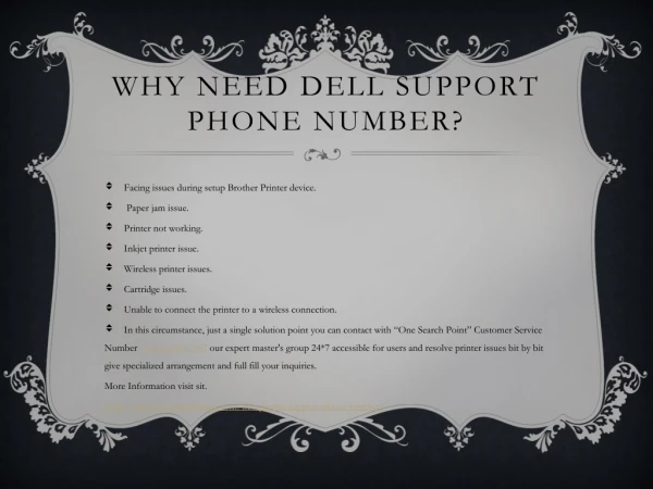 Dell Printer Support Phone Number