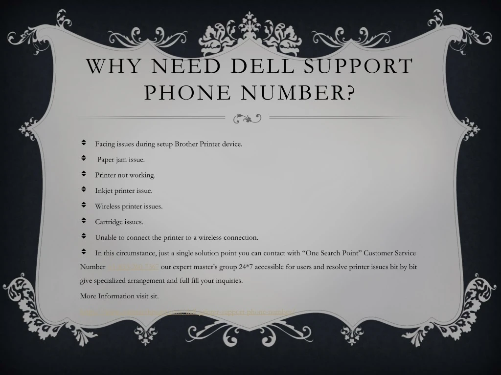 why need dell support phone number