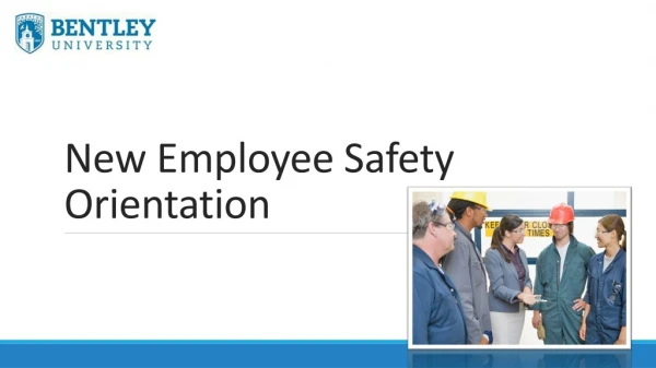 New Employee Safety Orientation