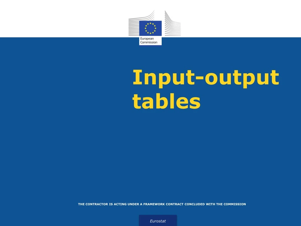 input output tables