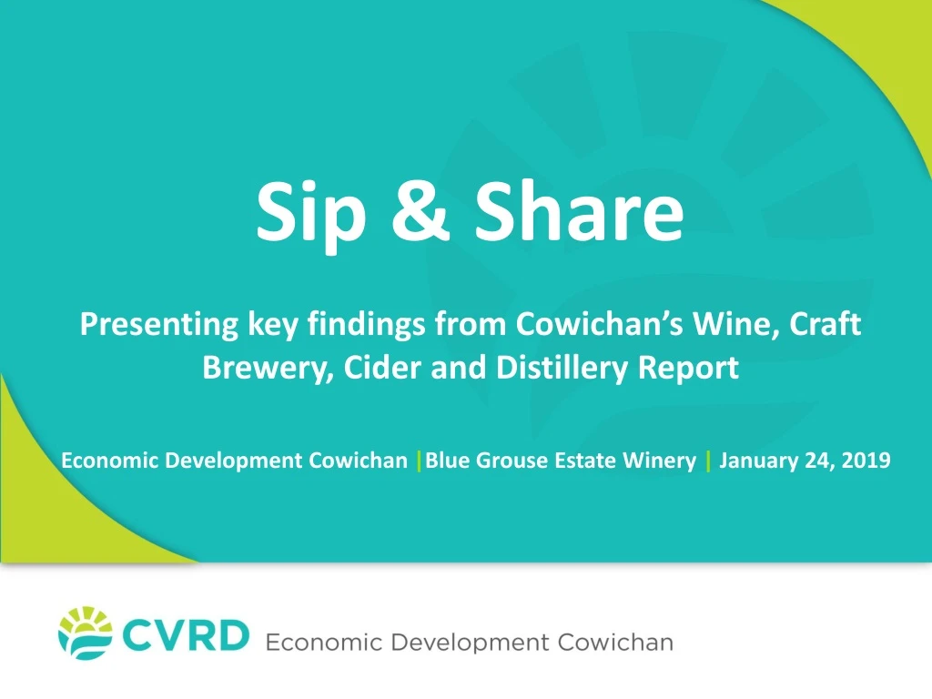 sip share presenting key findings from cowichan