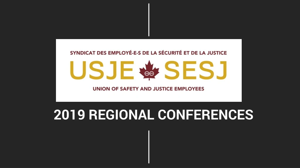 2019 regional conferences