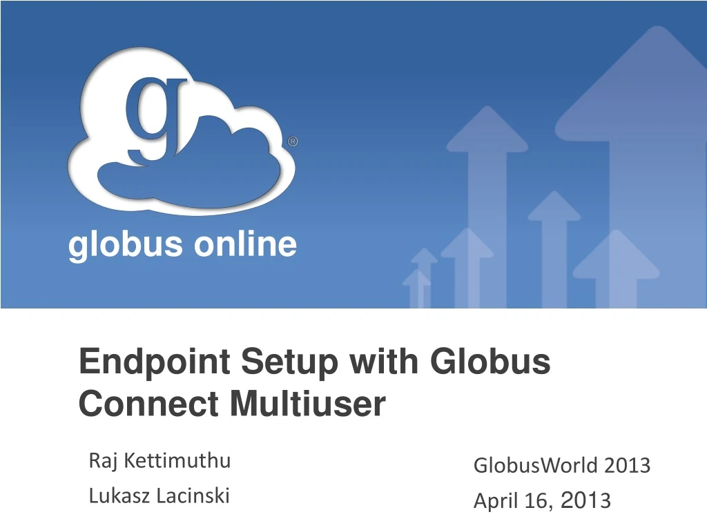 endpoint setup with globus connect multiuser