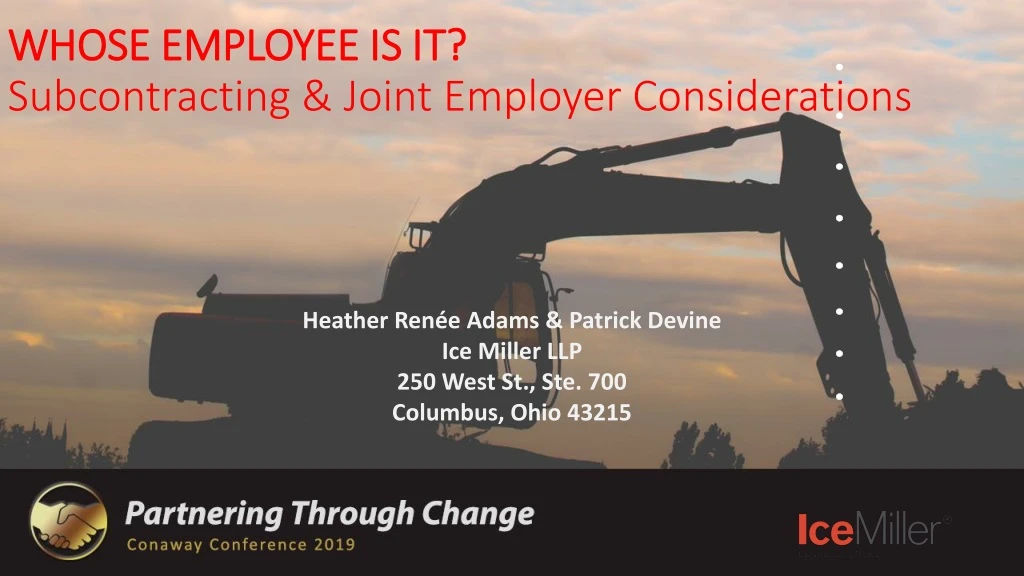 whose employee is it subcontracting joint employer considerations