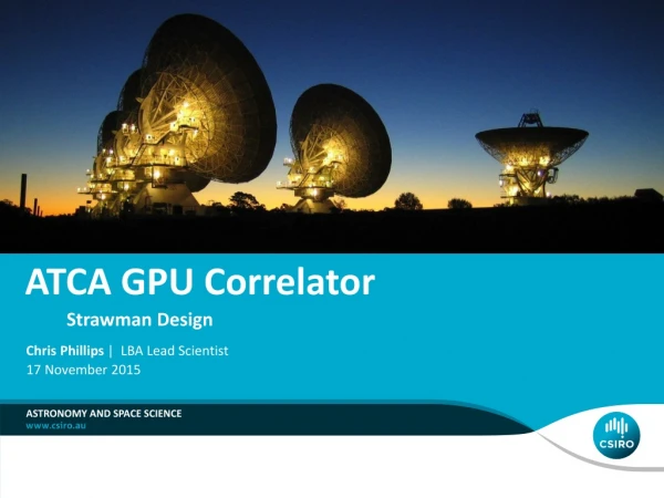 ATCA GPU Correlator