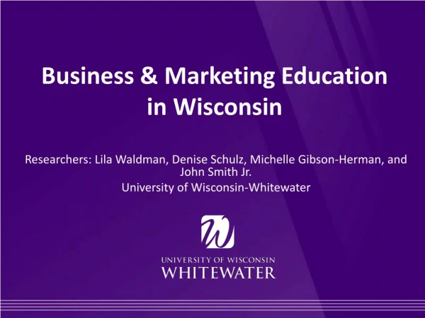 Business &amp; Marketing Education in Wisconsin