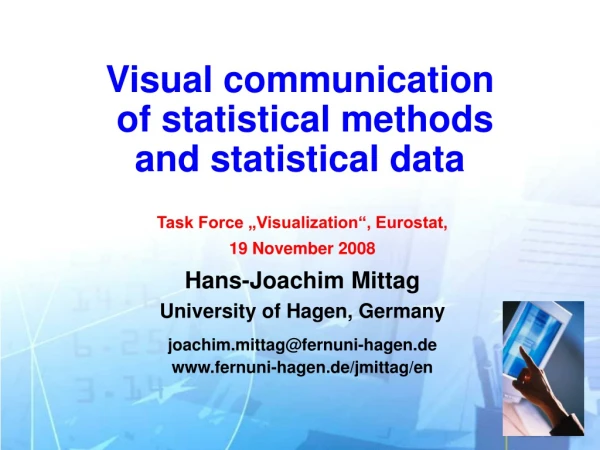 Visual communication of statistical methods and statistical data