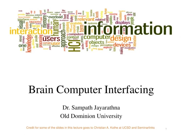 Brain Computer Interfacing