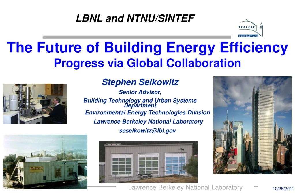 lbnl and ntnu sintef