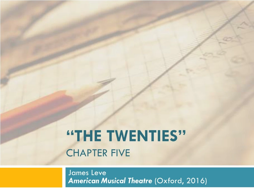 the twenties chapter five