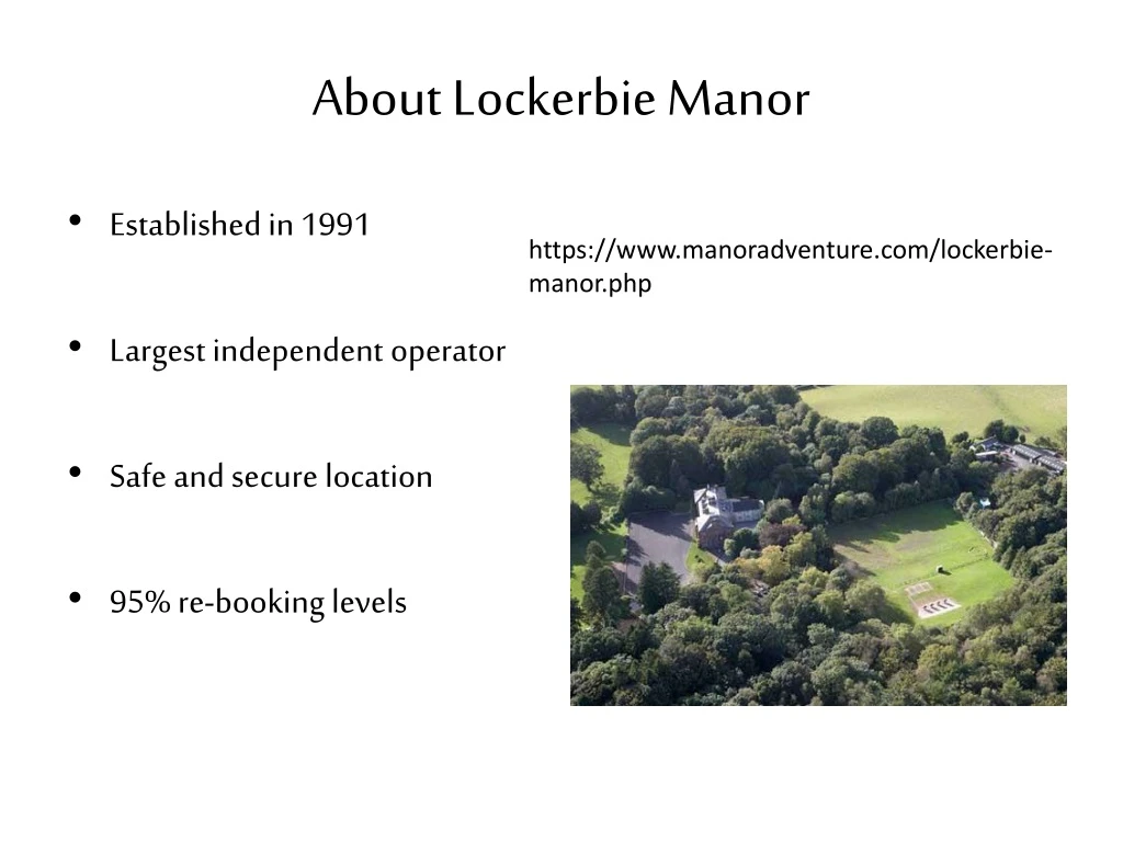 about lockerbie manor