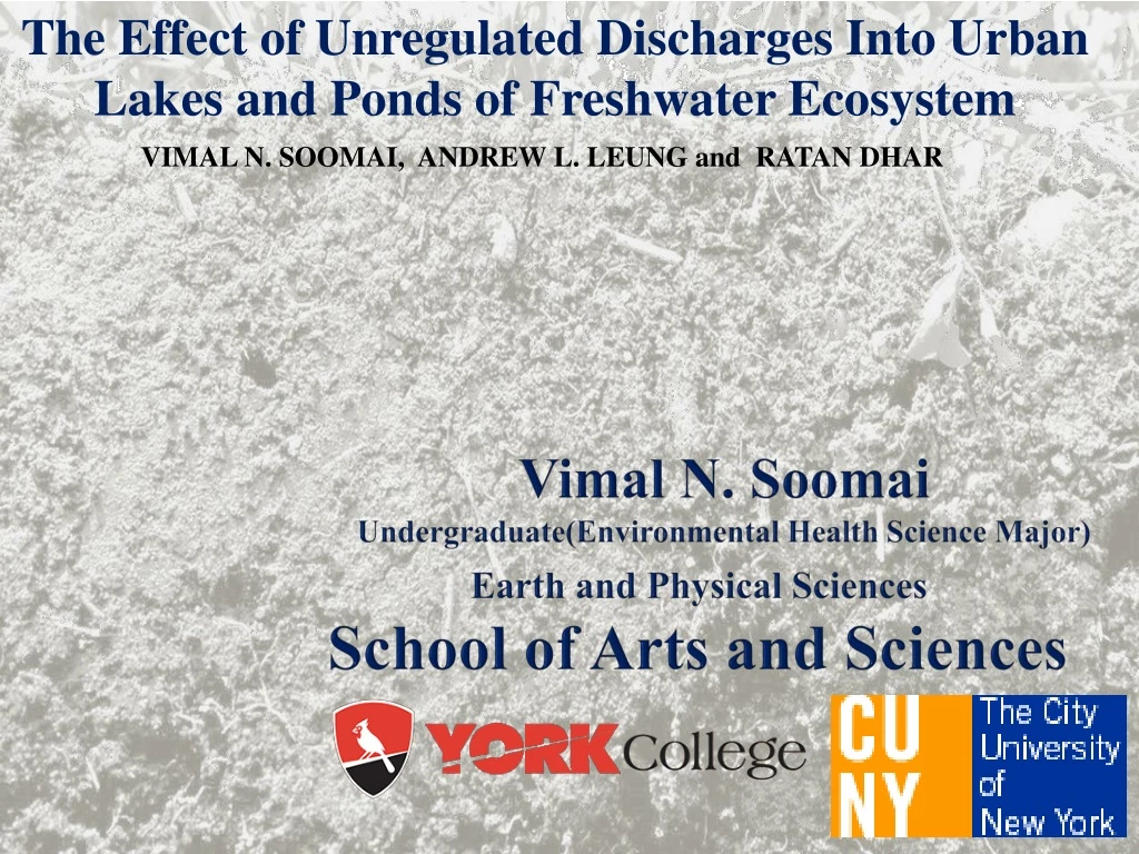 the effect of unregulated discharges into urban