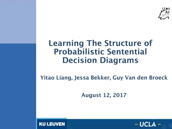 Learning The Structure of Probabilistic Sentential Decision Diagrams