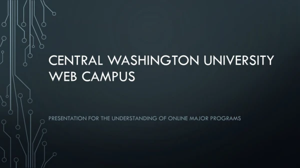 Central Washington university web campus