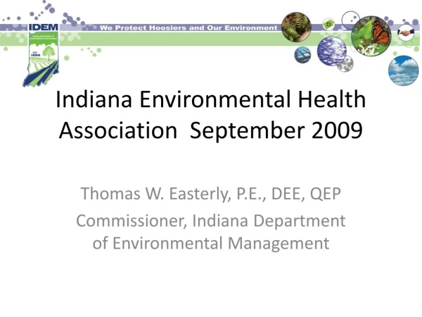 Indiana Environmental Health Association September 2009