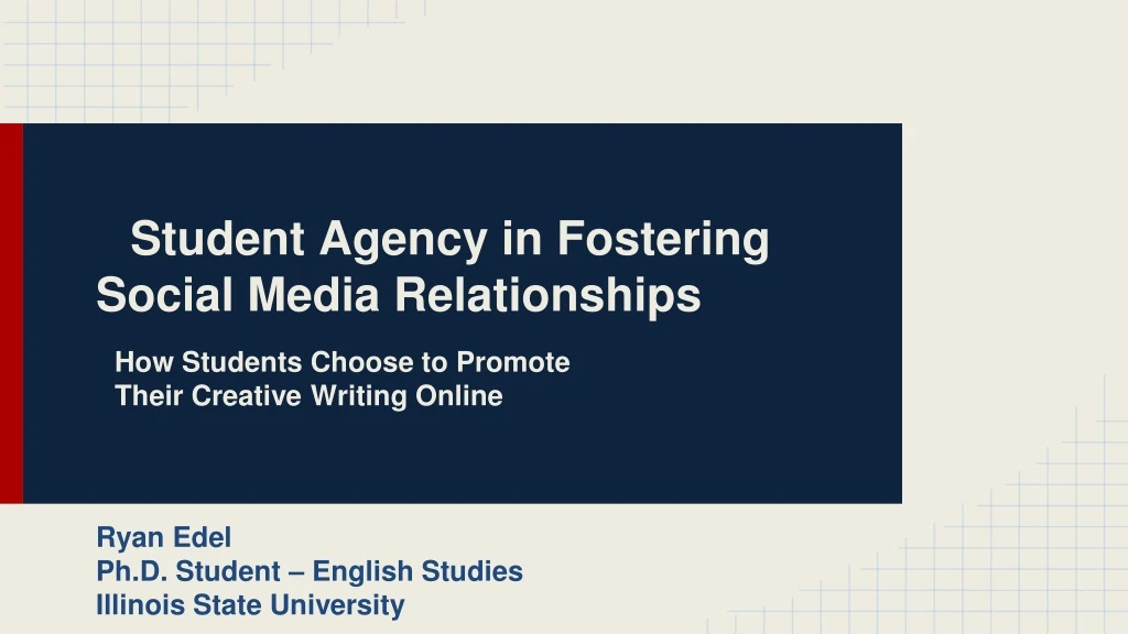 student agency in fostering social media relationships