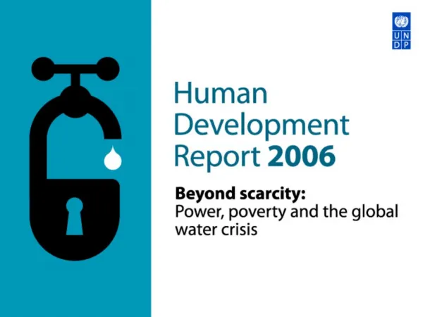 Two aspects of the global water crisis