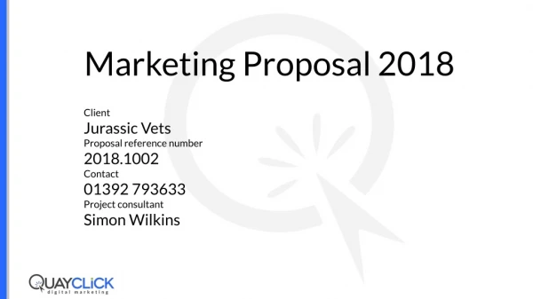 Marketing Proposal 2018