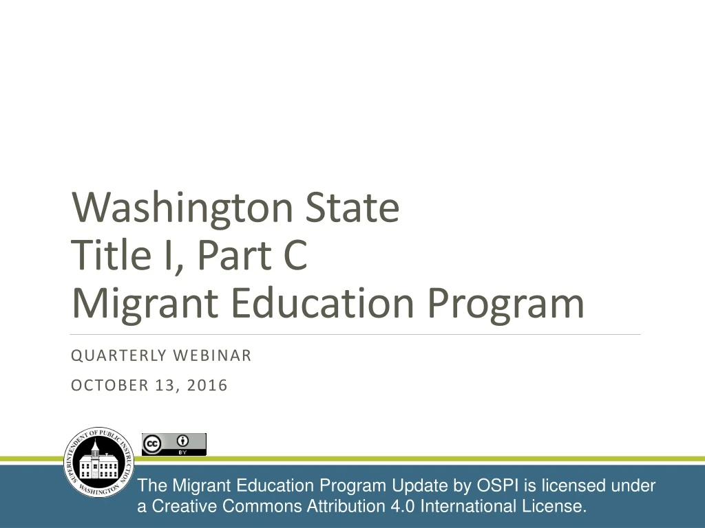 washington state title i part c migrant education program