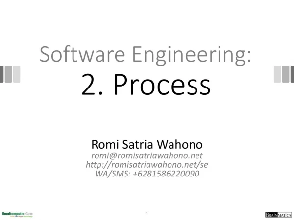 Software Engineering: 2. Process