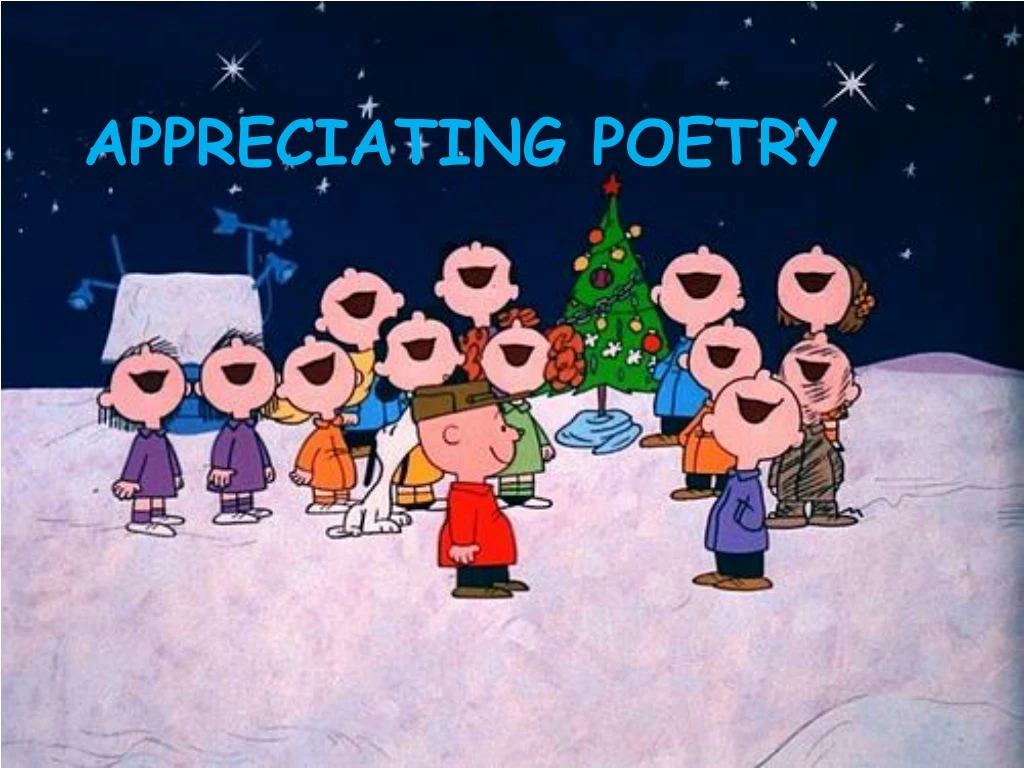 appreciating poetry