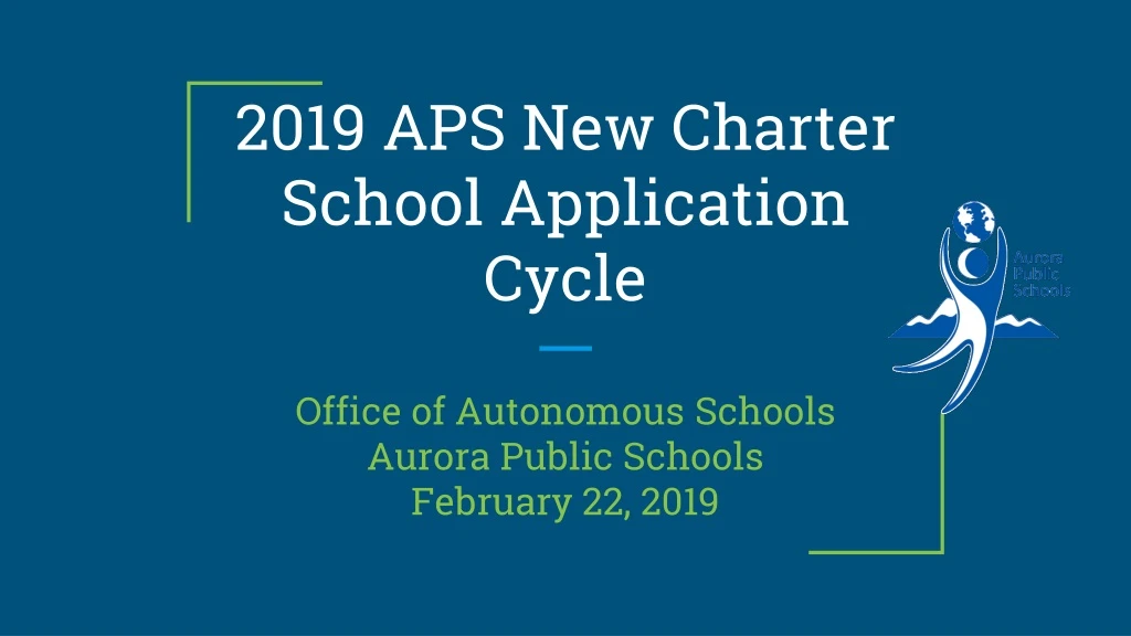 2019 aps new charter school application cycle