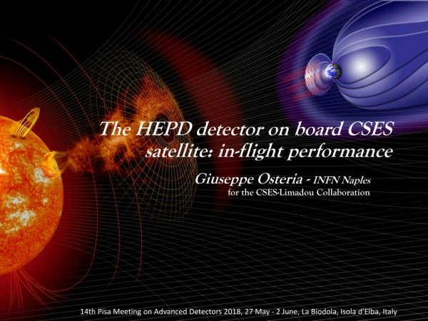 The HEPD detector on board CSES satellite: in-flight performance