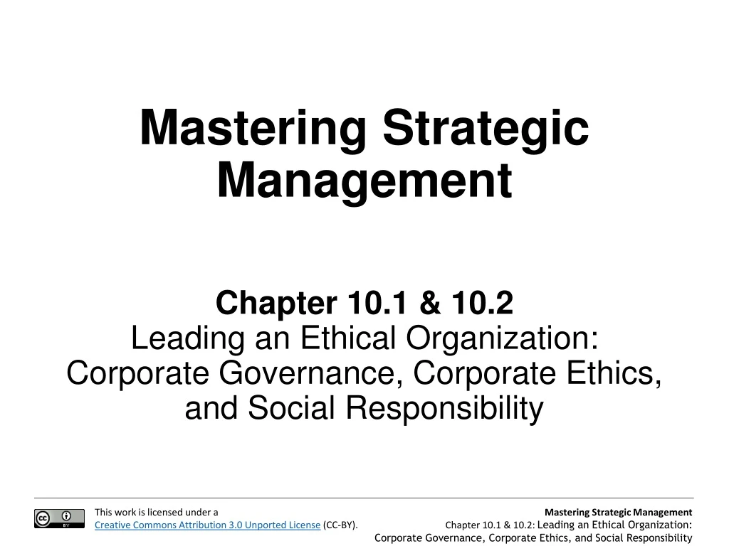 mastering strategic management chapter