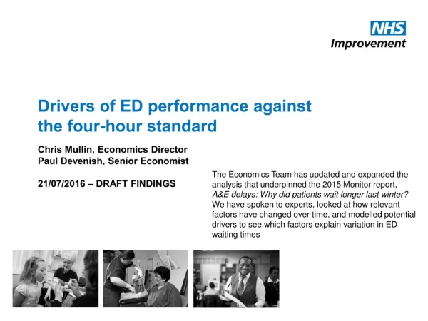 Drivers of ED performance against the four-hour standard