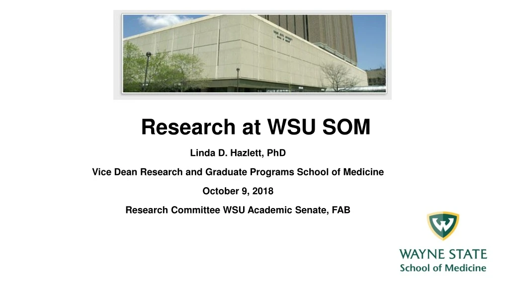 research at wsu som