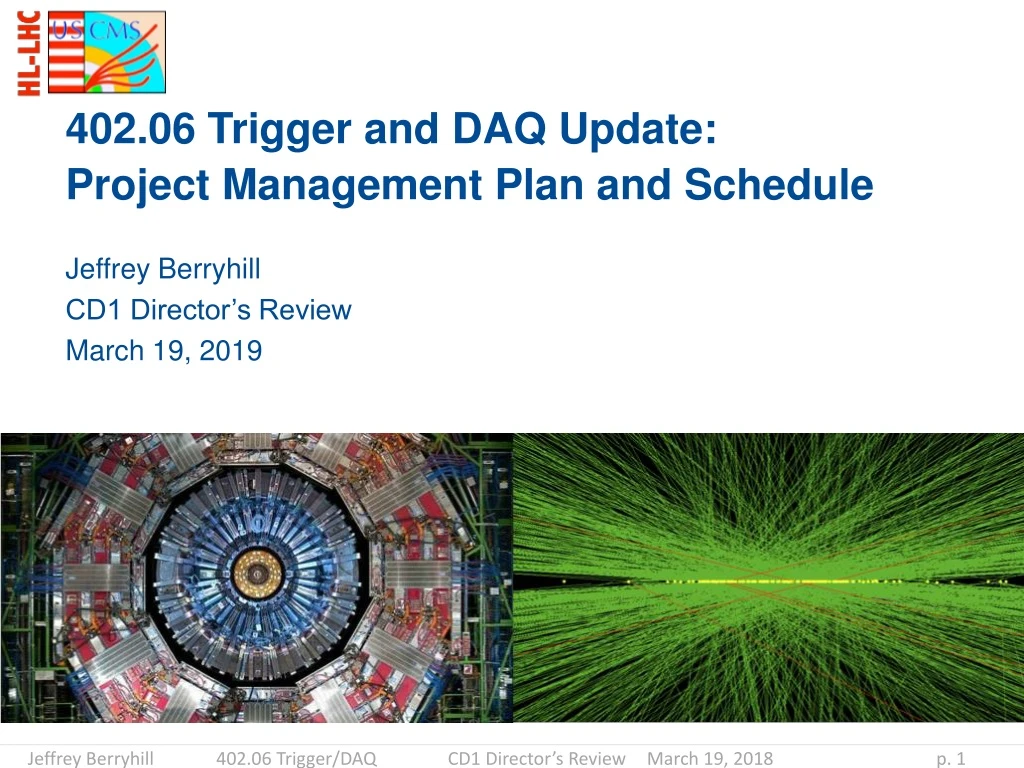 402 06 trigger and daq update project management