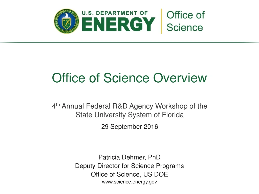 office of science overview