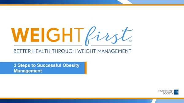 3 Steps to Successful Obesity Management
