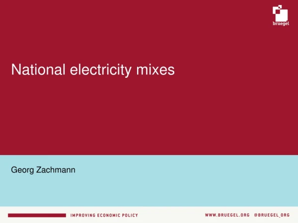 National electricity mixes