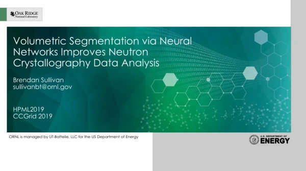 Volumetric Segmentation via Neural Networks Improves Neutron Crystallography Data Analysis