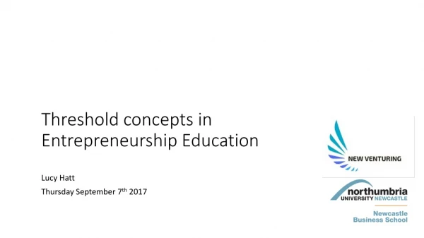 Threshold concepts in Entrepreneurship Education