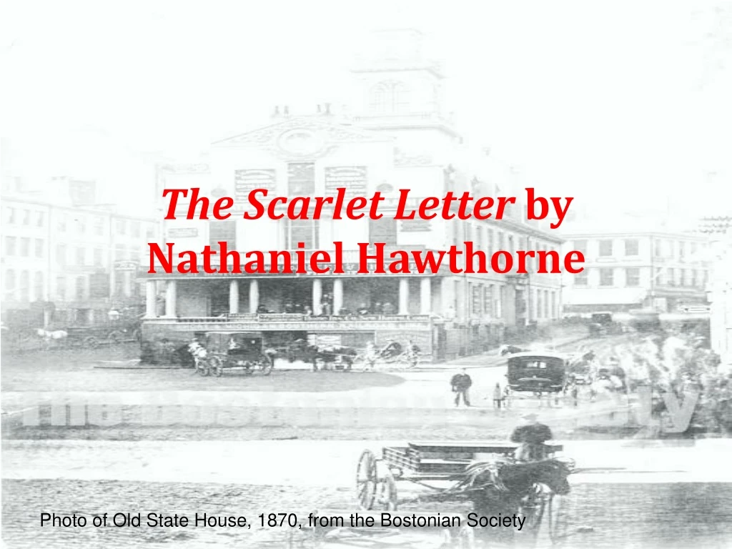 the scarlet letter by nathaniel hawthorne