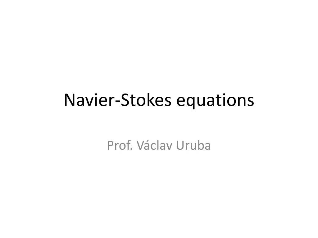 navier stokes equation s