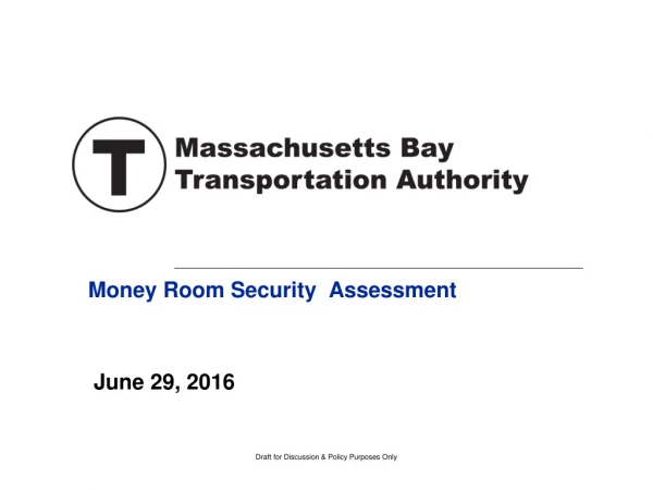 Money Room Security Assessment