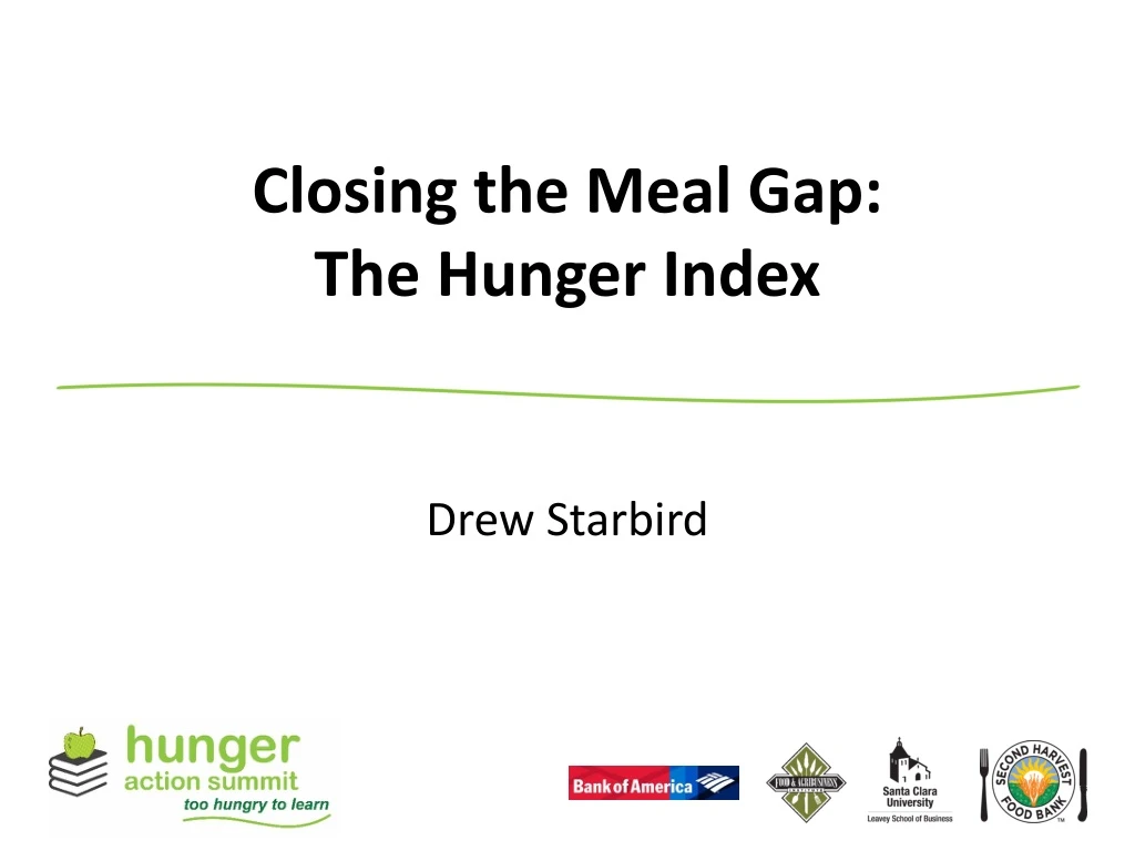 closing the meal gap the hunger index