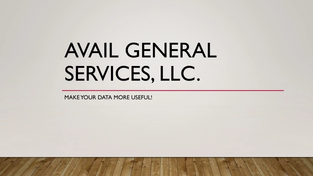 avail general services llc